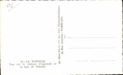 CPSM La Napoule Vue sur le Chateau d Agecroft et la baie de Theoule