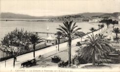 CPA Cannes the Small cross and Panorama on Esterel