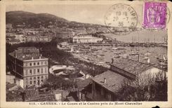 CPA Cannes the Course and the Casino Taken of the Chevallev Mount