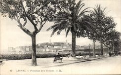 CPA Cannes Promendade of the Small cross