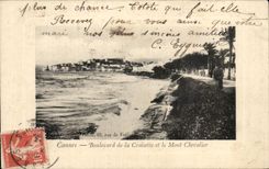 CPA Cannes Boulevard of the Small cross and the Mount Knight