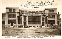 CPA Vichy the New Post office Azemz (S A G) er Grand Prix of Rome Architect of Gouvernment and the Town of Paris