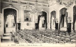 CPA Vichy the Casino Living room of Music