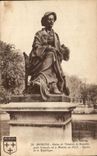CPA Moulins Statue of Theodore de Banville French poet does not have Moulins in Public garden of the Republic