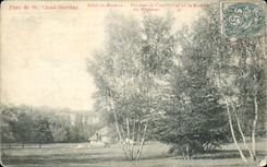 CPA Park of St Cloud Garches Allee of marnes Lawn of Combleval and the house of the stitcher