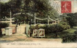 CPA Paris Entrance of the Garden of Paris