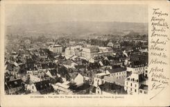 CPA Auxerre Seen from of Tours of the Cathedral of the law courts