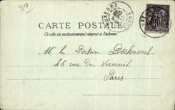 CPA Auxerre Seen from of Tours of the Cathedral of the law courts