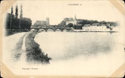 CPA Auxerre Sight on I Yonne