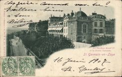 CPA St Germain en Laye Le Pavillon Henri IV et la Petite Terrasse