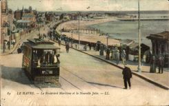 CPA Le Havre the Maritime Boulevard and the New Pier ramway