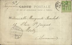 CPA Sens Public garden Jean Cousin Chart 1899