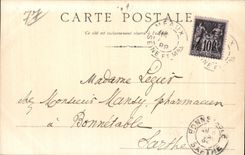 Puente de CPA de la carta 1899 de Meaux del mercado