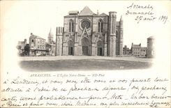 Carta 1899 de Notre Dame de la iglesia de CPA Avranches