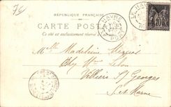 CPA Dieppe la carta 1899 de la playa