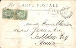 CPA Caudebec vur on the Seine Boat