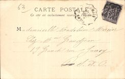 CPA Mont Gilds the Lake Chambon chart 1899