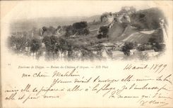 CPA Environs of Dieppe Ruines of the Castle Arch chart 1899