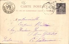 CPA Surroundings of Gerardmer the Lake Longemer chart 1899