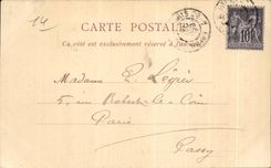 CPA Caen la carta real 1899 del lugar