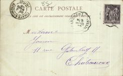 CPA Gerardmer Panorama of the City and the Lake chart 1899