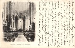 CPA Interior Meaux of the Cathedral chart 1899