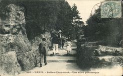CPA Paris Chaumont Hillocks a picturesque alley
