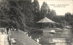 CPA Paris Chaumont Hillocks Edges of the Lake