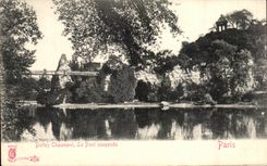 CPA Chaumont Hillocks the Paris Suspended bridge
