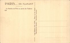 CPA Pavillon de Flore with the Garden of Louvre Tileries