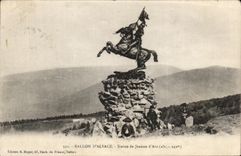 CPA Balloon Alsace Statue of Jeanne Arc Children