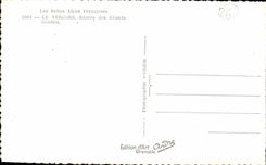 CPSM the Beautiful French Alps Vercors Entrance of the Great Narrow parts