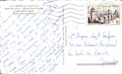 CPA Bonneval Gate Saint Roch Abbey Saint Florentin Pits Saint Jacques Swimming pool Bridge of the Mill