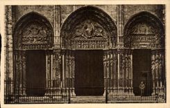 CPA Chartres La Cathedrale Le Grand Portail