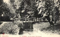 Valencia de CPA con el puente rustico de Jouvet del parque