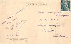 CPA aiguebelle Abbey of NR by Grignan Under snow