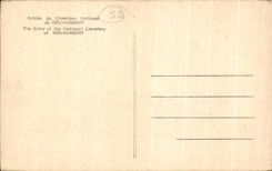 CPA The Entry off the National Cemetery off Douaumont