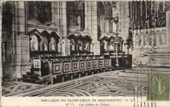 CPA Paris Basilica of the sacring heart of montmartre stalls of the chorus