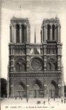 CPA Paris the Frontage of Notre Dame Paris