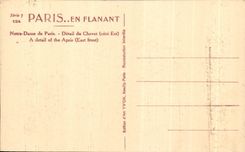 CPA Paris Notre Dame de Paris Detail du Chevet