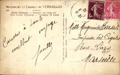 Pequeno Trianon templo de CPA Versalles de la armadura