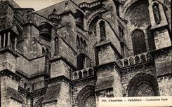 CPA Chartres Cathedrale Contreforts Nord