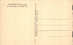 CPA Chartres the Southern Gate and the Old woman Tower