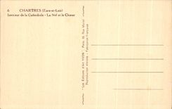 CPA Cathedral of Chartres Interior of the Cathedral the Nave and Chorus