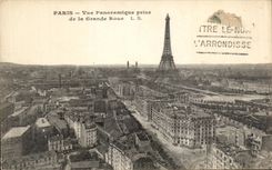 CPA Paris Vue Panoramique prise de la Grande Roue Tour Eiffel
