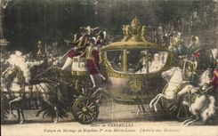 CPA Musee de Versailles Voiture du Mariage de Napoleon 1er avec Marie Louise Arrivee aux Tuileries 