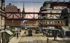 CPA Barmen Attermarkt put Schwebebahr