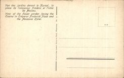 CPA Wiesbaden Blick vom Blumengarten VOR dem Kurhaus auf