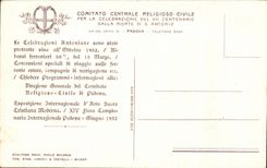 CPA Medaglia Commemorativa san Antonio