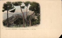 CPA De Nice a Monaco Vue Generale d Eze